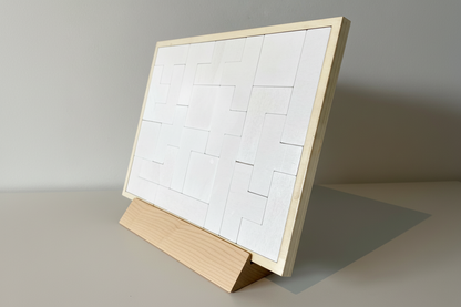 wooden puzzle print