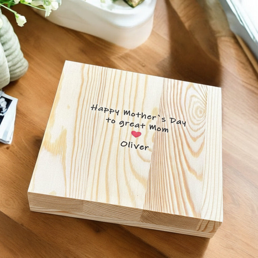 Personalised wooden photo block custom picture print Australia CraftPrint