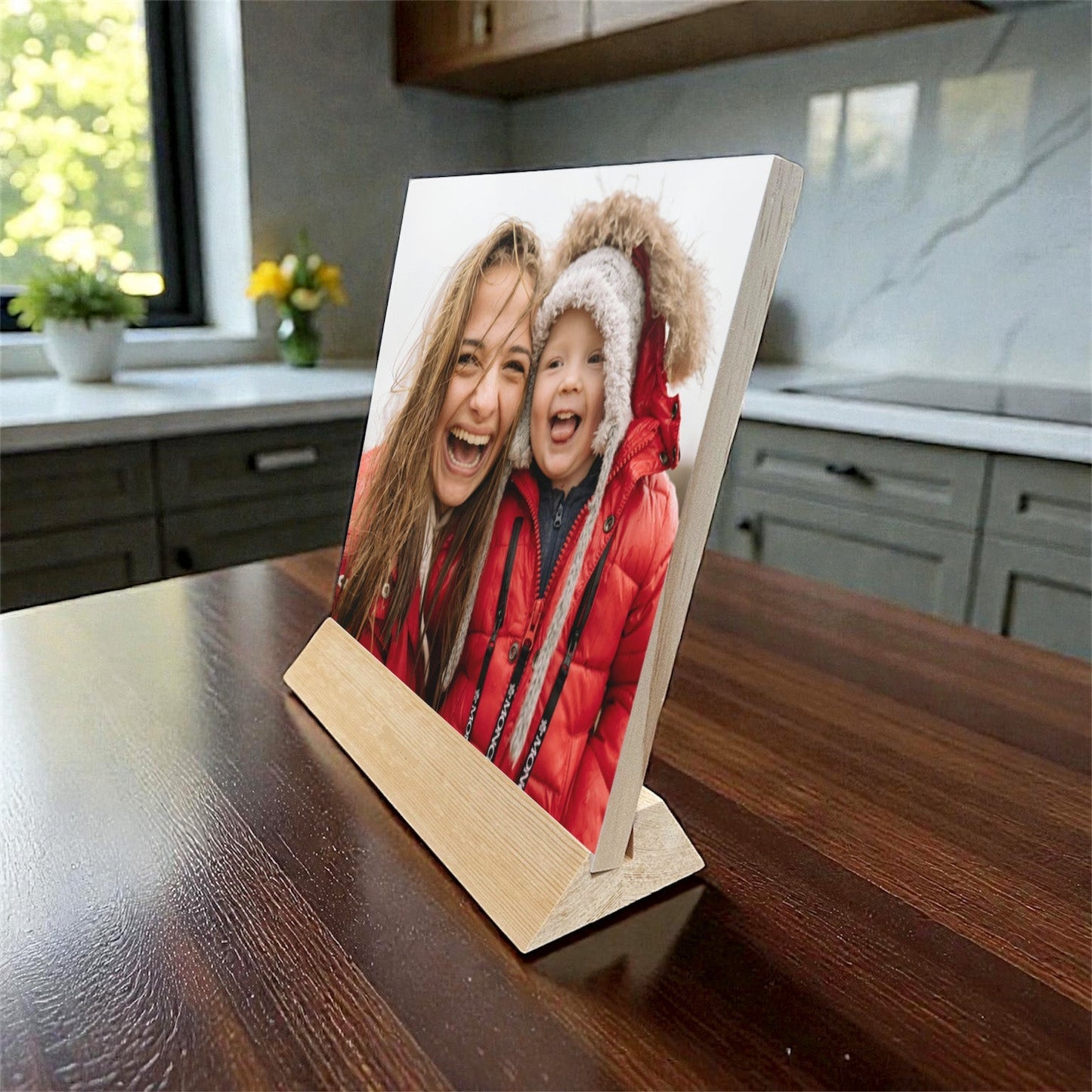 Personalised wooden photo block custom picture print Australia CraftPrint