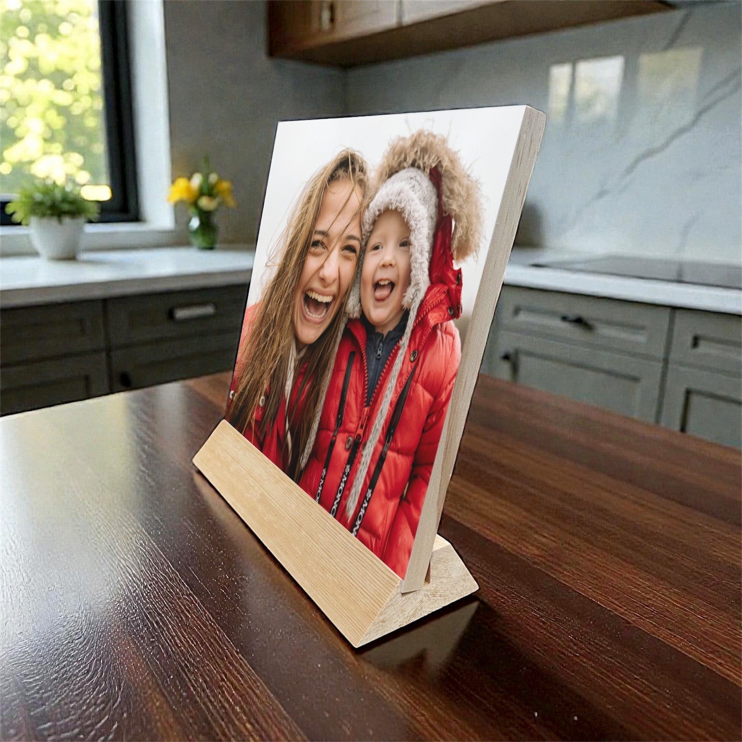 Personalised wooden photo block custom picture print Australia CraftPrint