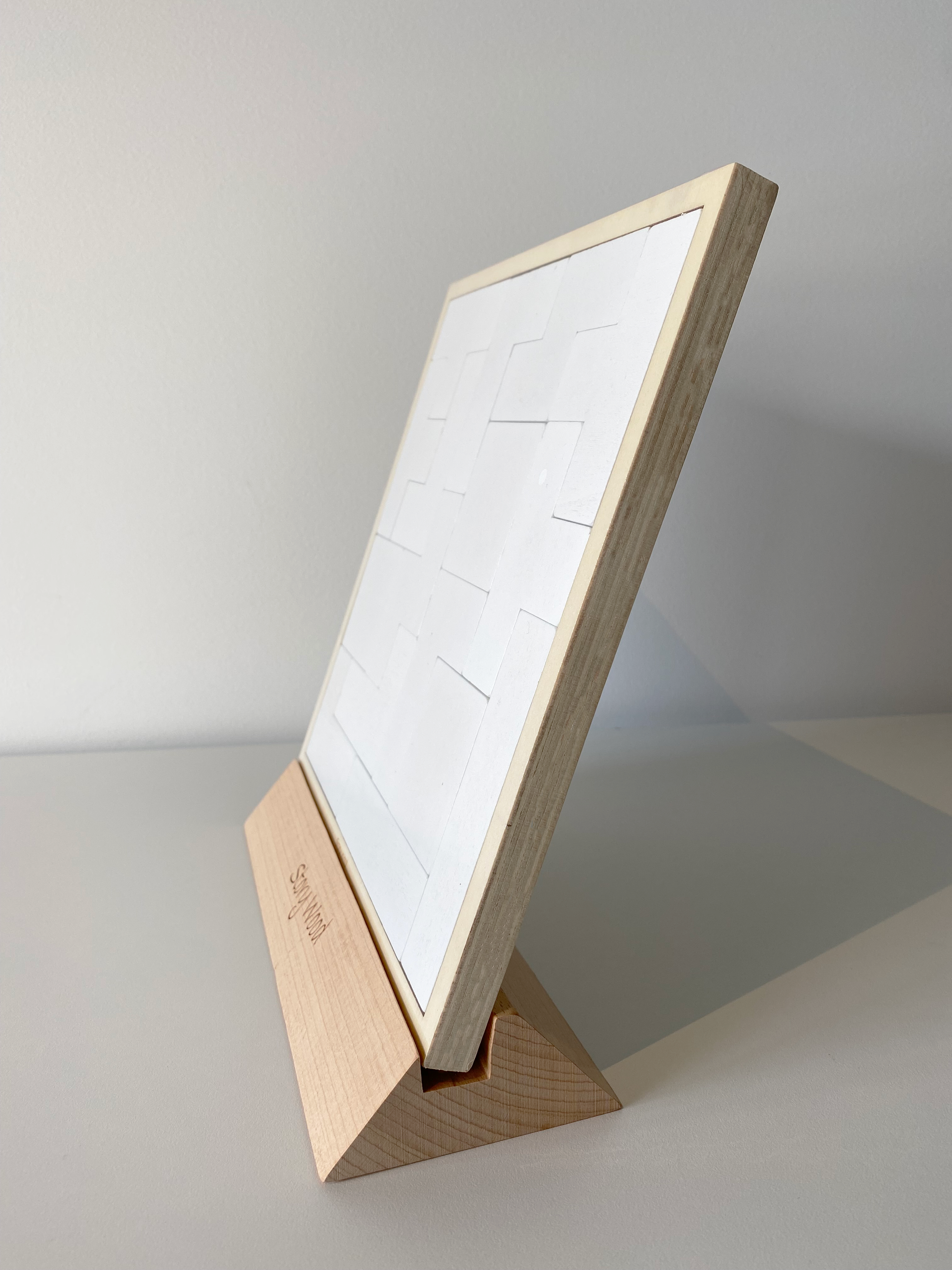 Wooden Square Puzzle Print