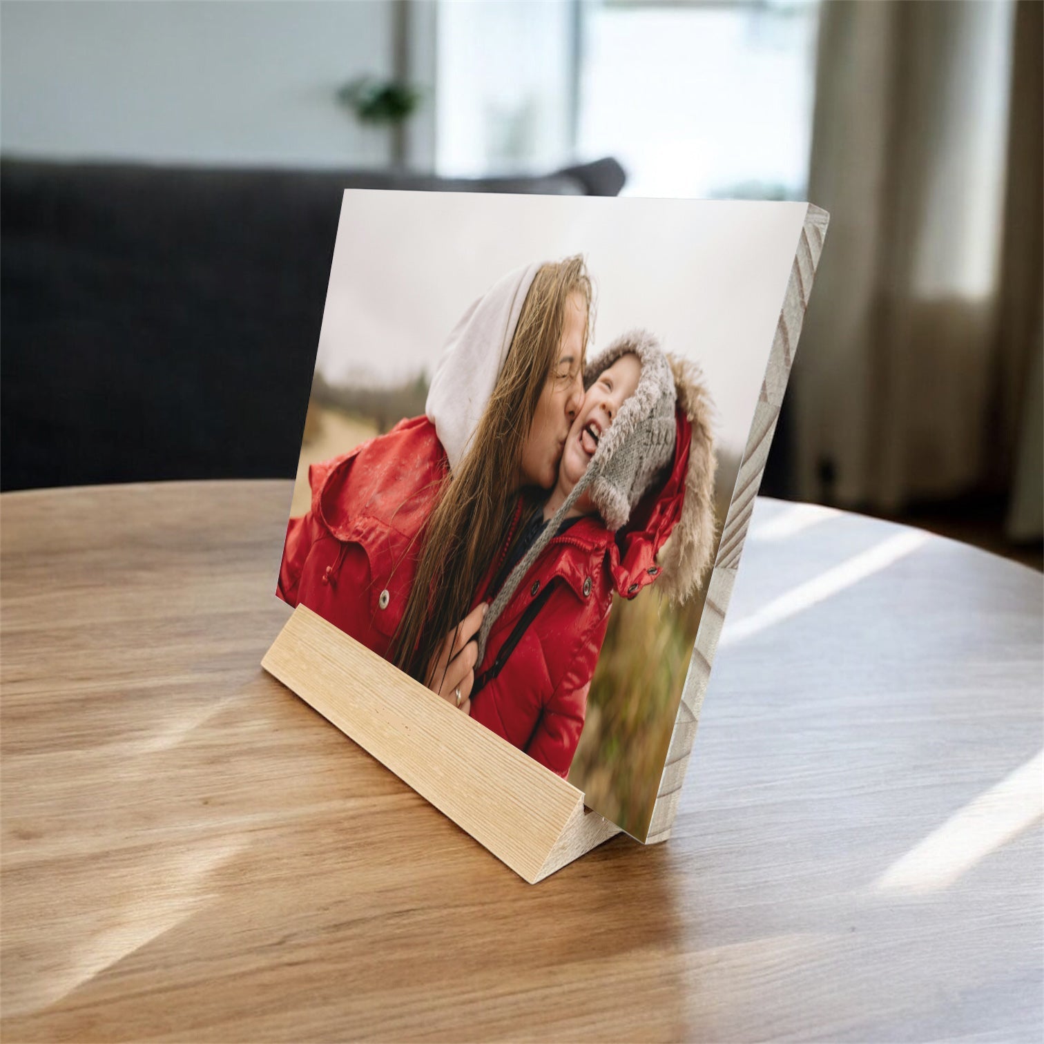 Personalised wooden photo block custom picture print Australia CraftPrint
